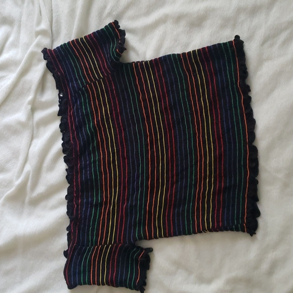 Stretchy off the shoulder crop top